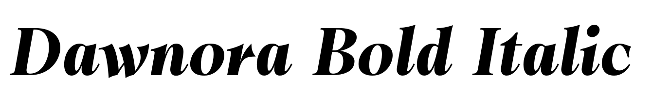 Dawnora Bold Italic